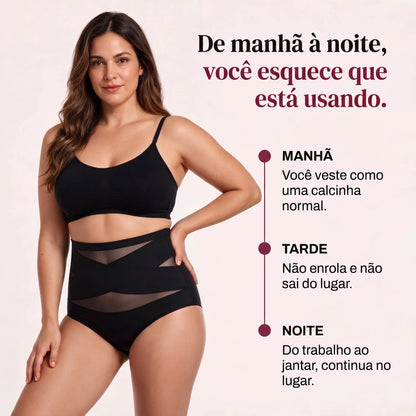 Como a calcinha modeladora se comporta de manhã, à tarde e à noite